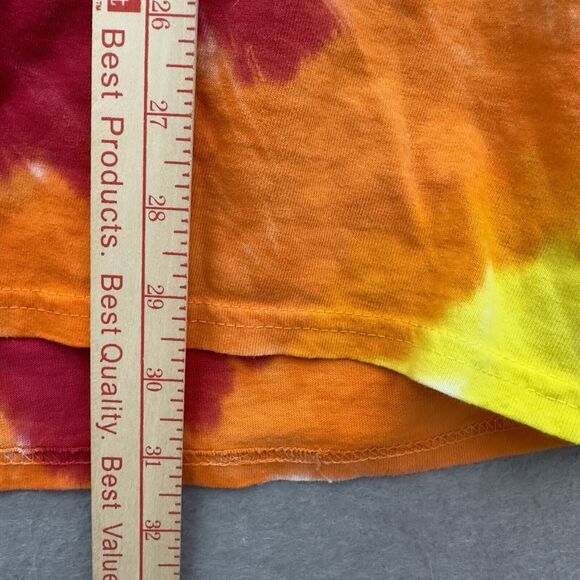 Happy 420 T Shirt Mens XL Tie Dye Cannabis Weed King Sturgis Colorful Port & Co - Picture 7 of 9